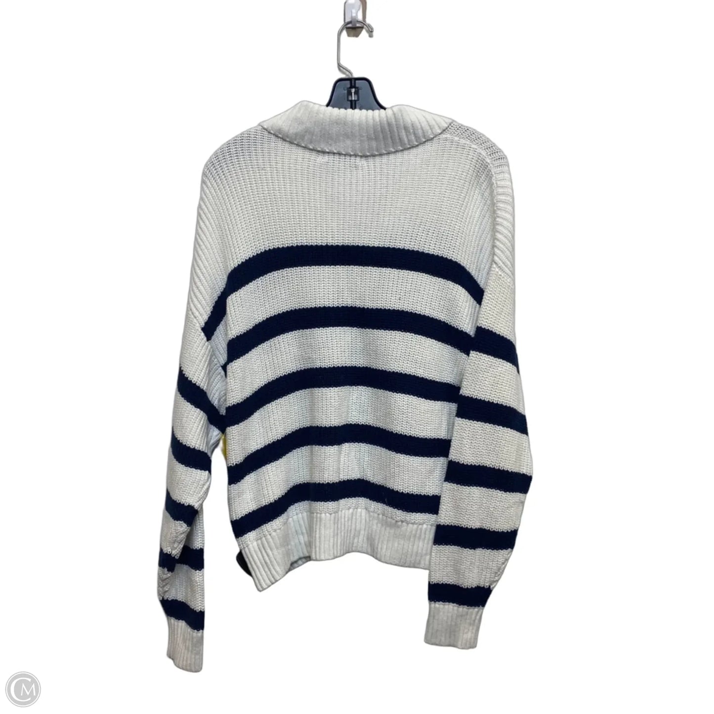 Sweater By Old Navy In Blue & White, Size: M
