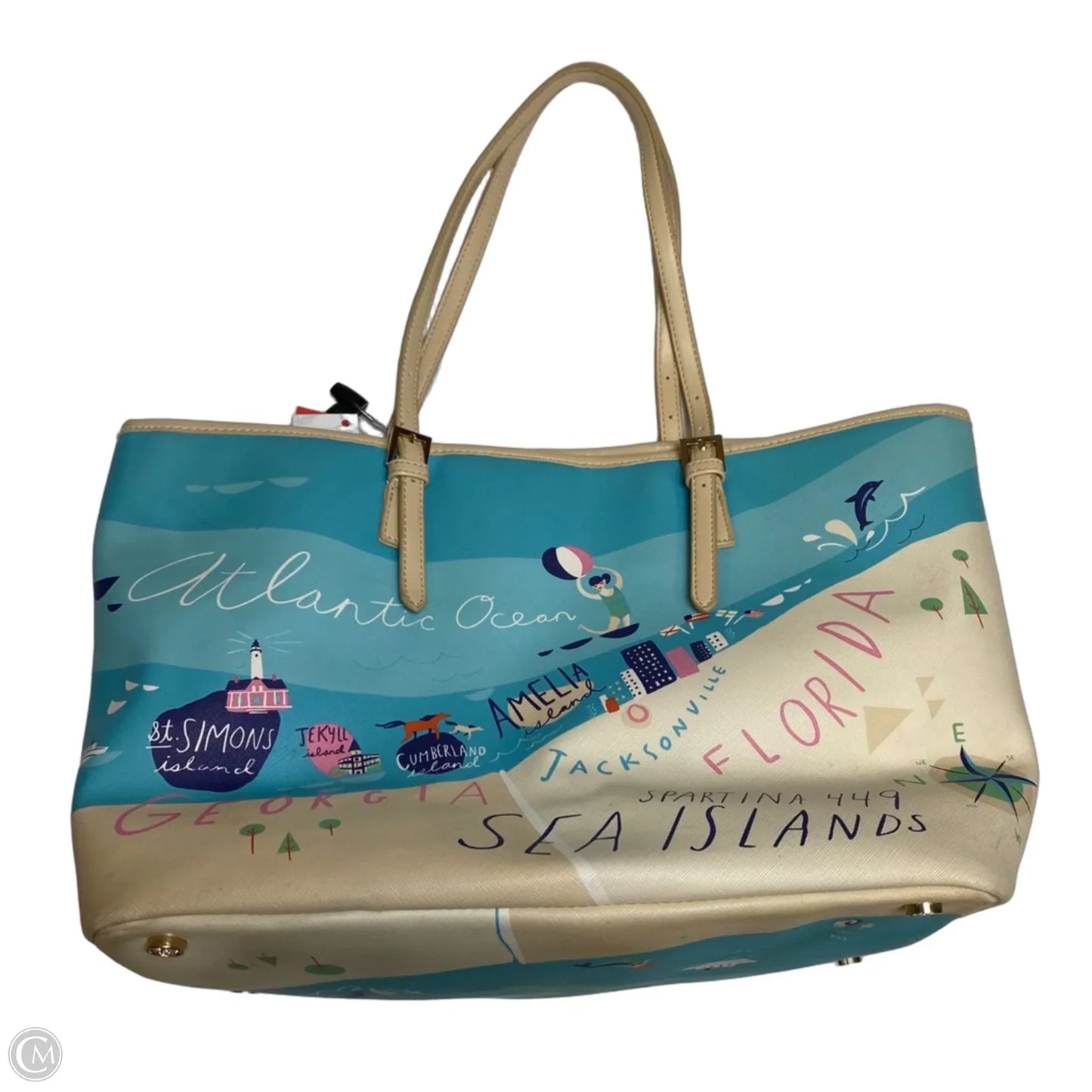 Handbag Designer By Spartina, Size: Large