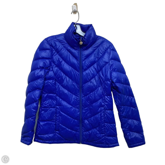 Jacket Puffer & Quilted By Calvin Klein In Blue, Size: S