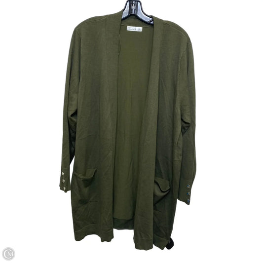 Cardigan By 89th And Madison In Green, Size: 2x
