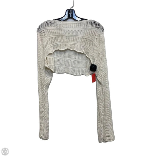Top Long Sleeve By Clothes Mentor In Cream, Size: M