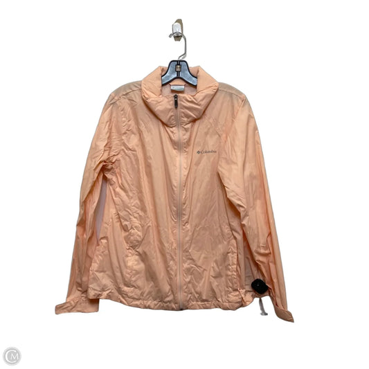 Jacket Windbreaker By Columbia In Orange, Size: Xl