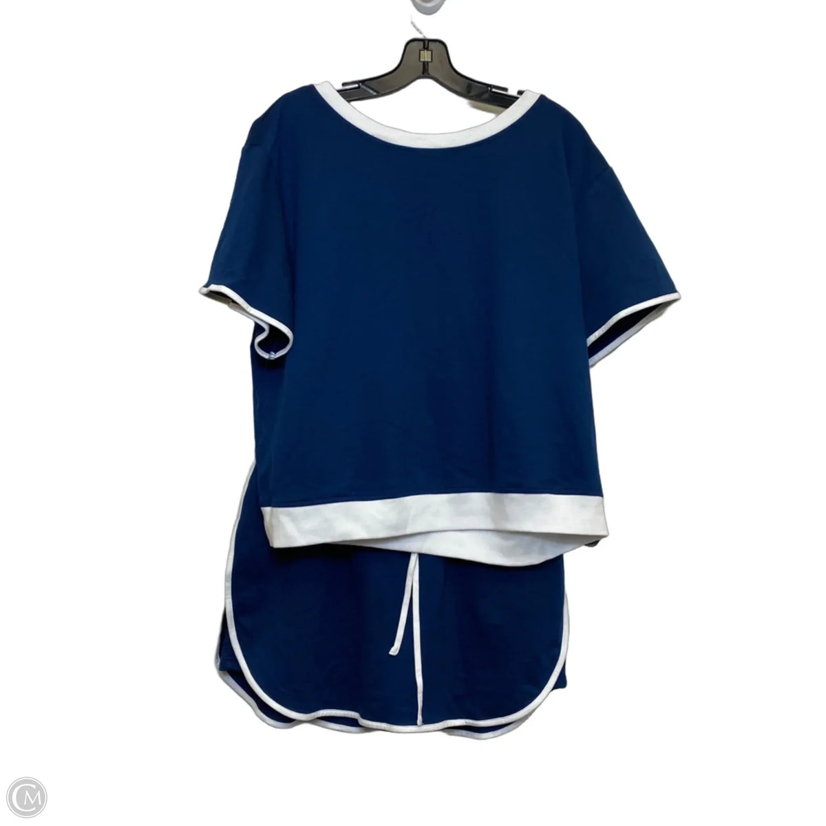 Skort 2pc Set By Cmf In Blue & White, Size: L