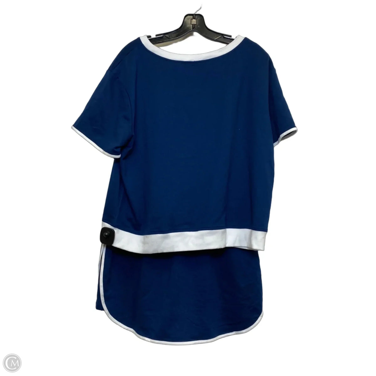 Skort 2pc Set By Cmf In Blue & White, Size: L