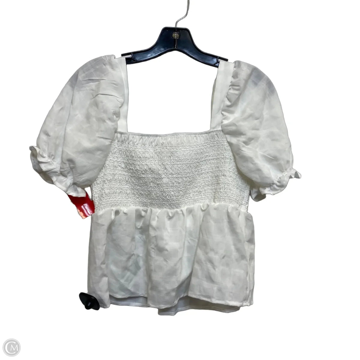 Top Short Sleeve By Dizzy Lizzy In White, Size: S