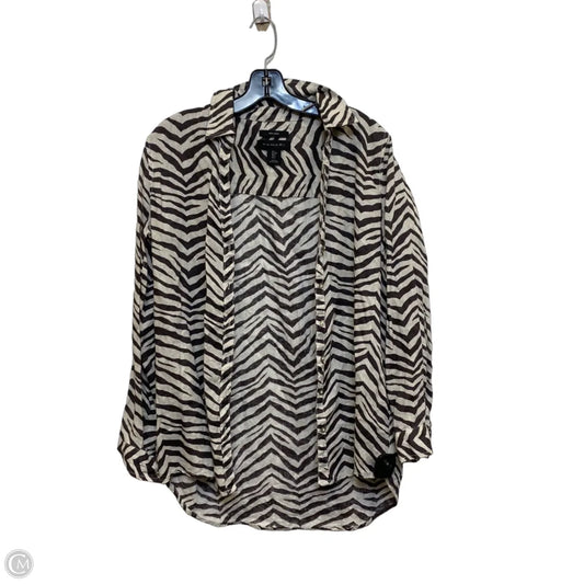 Top Long Sleeve By Tahari In Animal Print, Size: S
