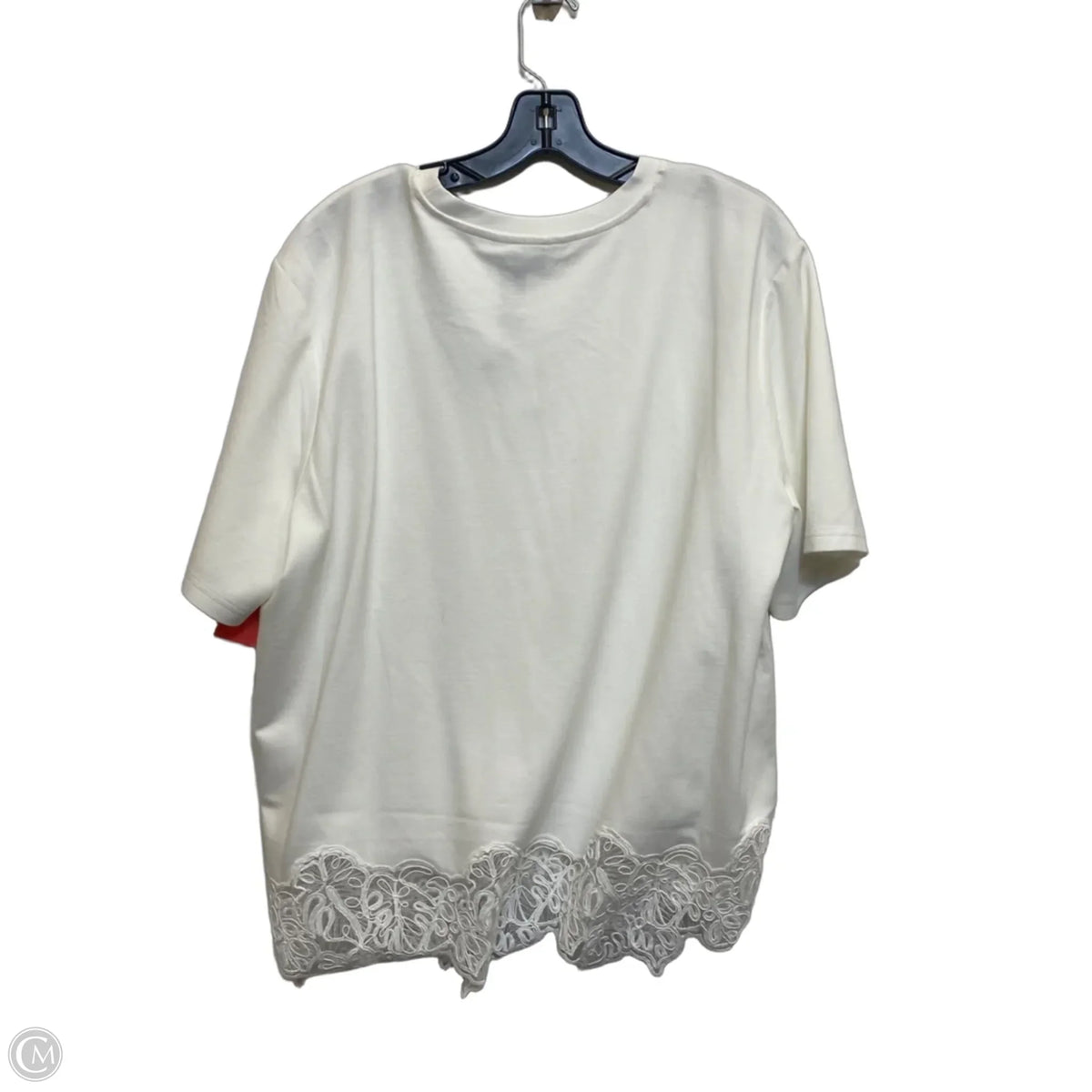 Top Short Sleeve By Primark In White, Size: L