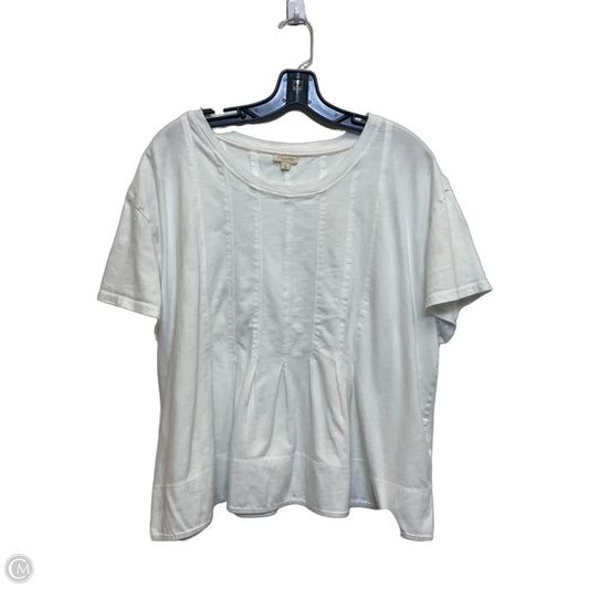 Top Short Sleeve By Pilcro In White, Size: Xl