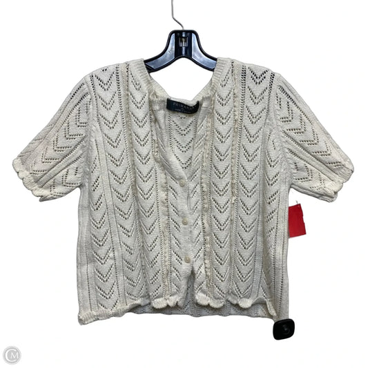 Sweater Short Sleeve By Primark In Cream, Size: Xl