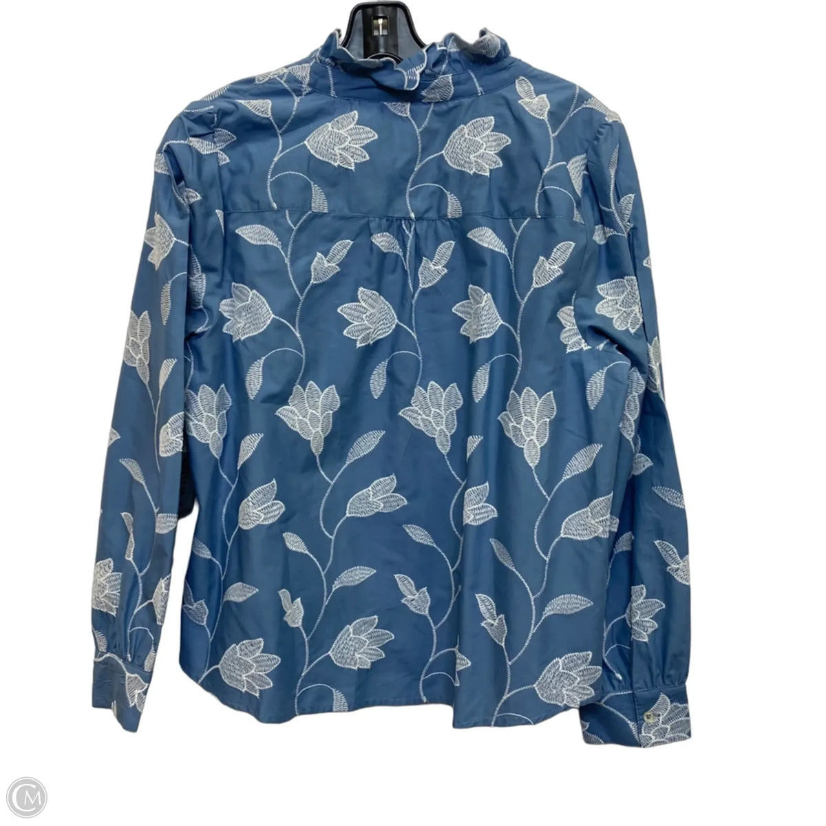 Top Long Sleeve By Talbots In Blue, Size: Lp