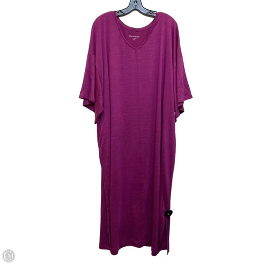 Dress Casual Maxi By Stan Herman In Purple, Size: 3x