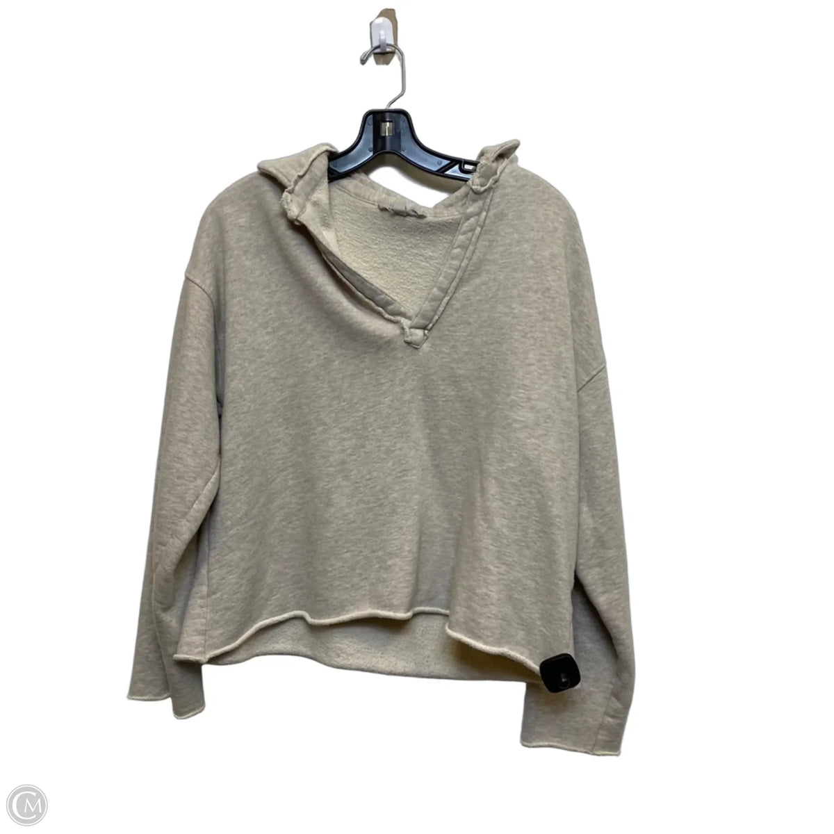 Sweatshirt Collar By Grey & Gray In Tan, Size: S