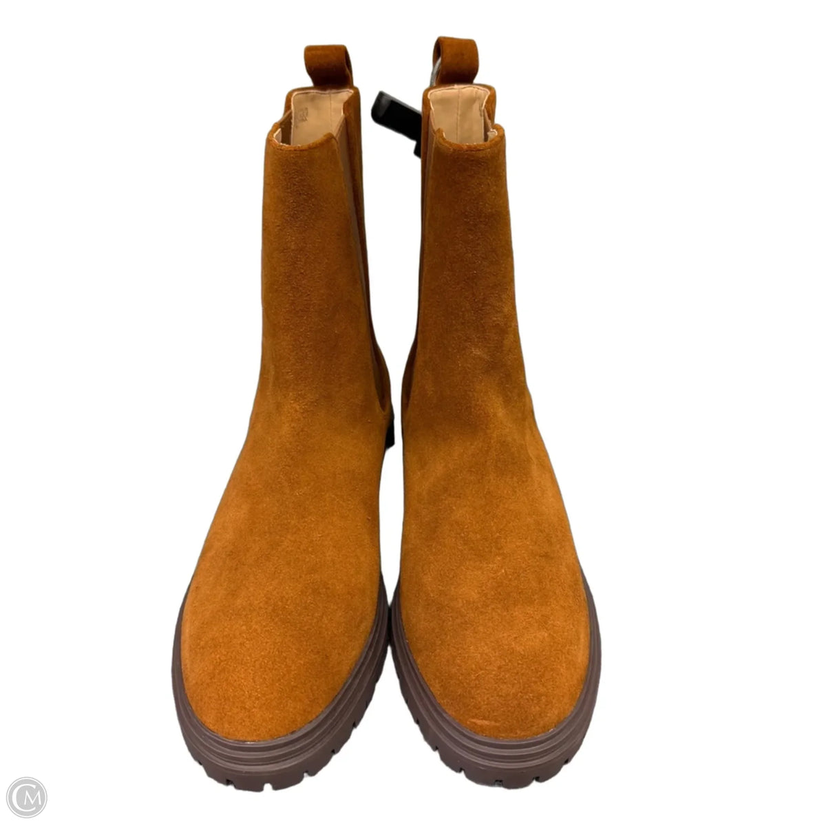 Boots Ankle Flats By Ann Taylor In Brown, Size: 8