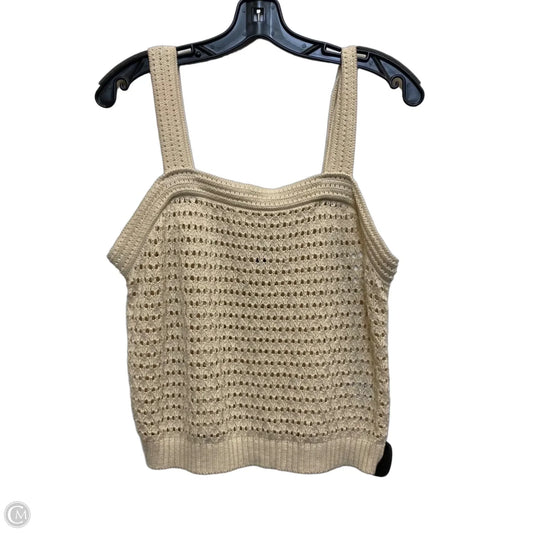 Top Sleeveless By Universal Thread In Cream, Size: M