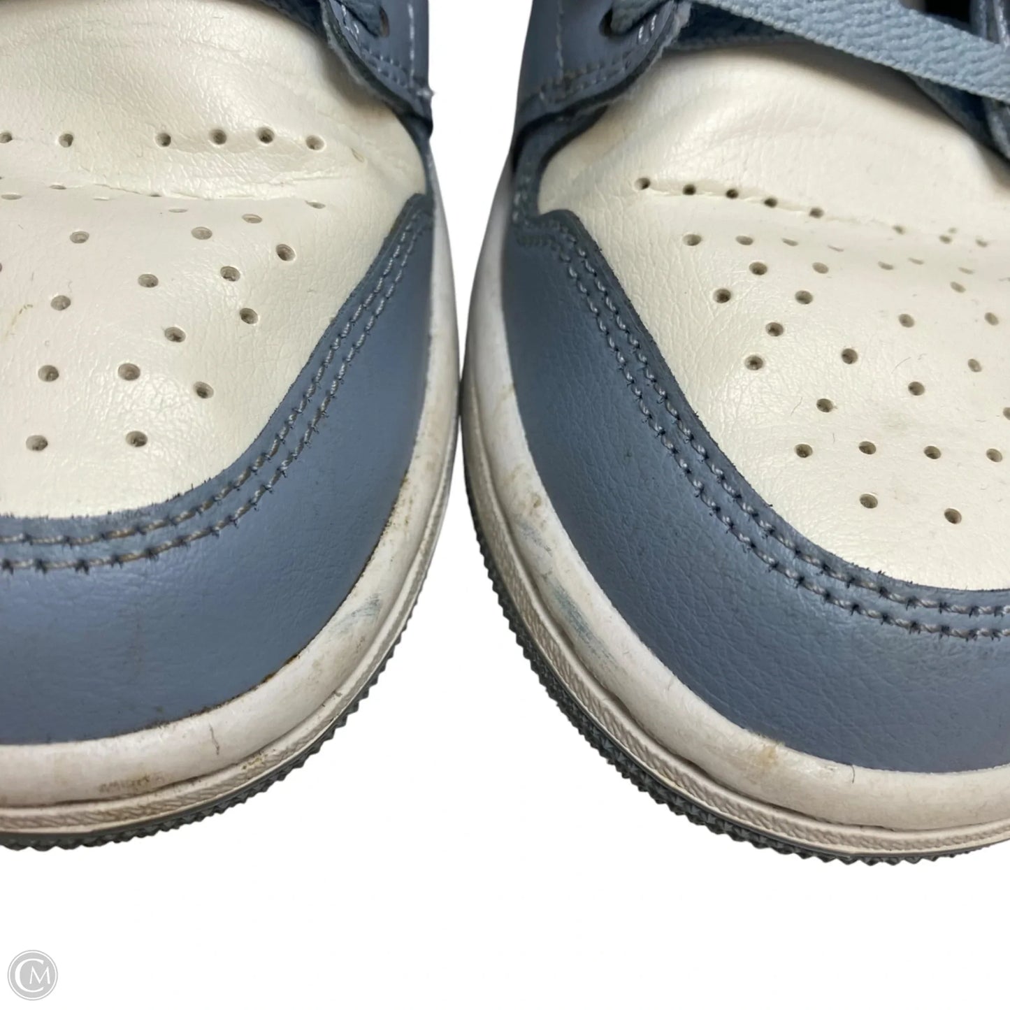 Shoes Luxury Designer By Jordan In Blue & Tan, Size: 7