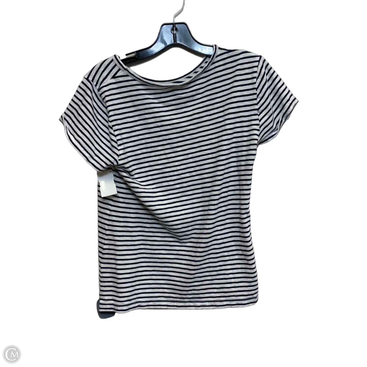 Top Short Sleeve By J. Crew In Black & White, Size: M