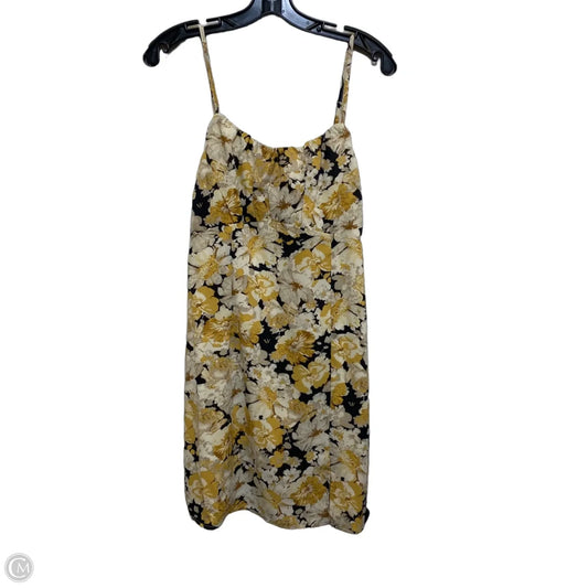 Dress Casual Short By Acoa In Black & Yellow, Size: M