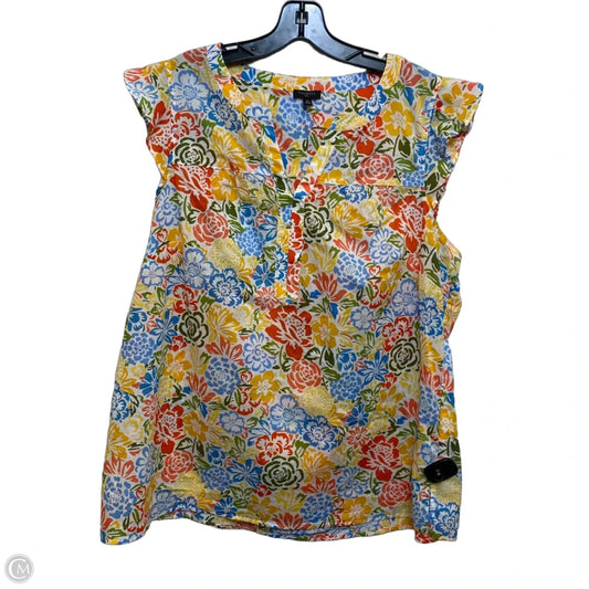 Top Short Sleeve By Talbots In Multi-colored, Size: 1x