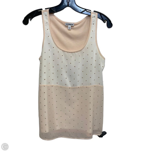 Top Sleeveless By Express In Peach, Size: Xs