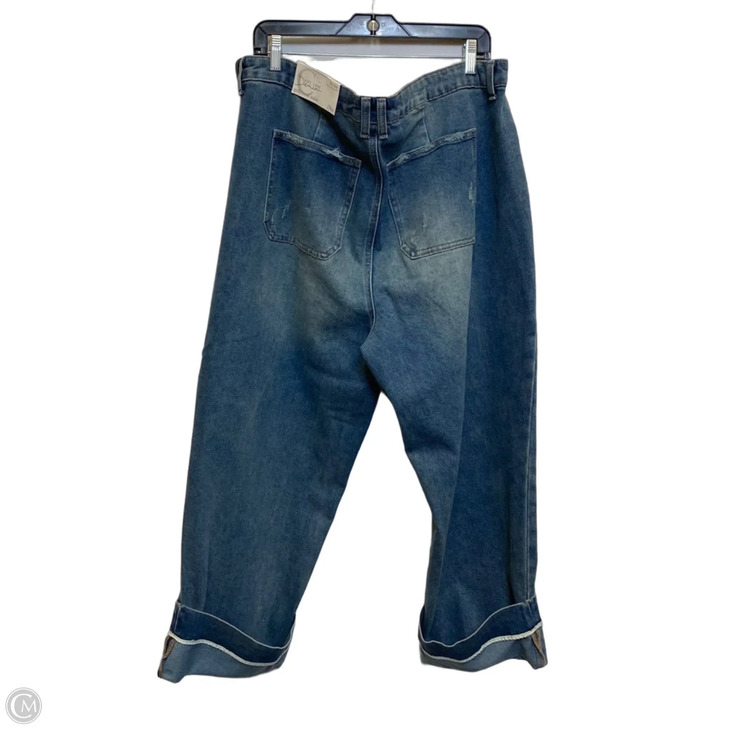 Jeans Wide Leg By Cato In Blue Denim, Size: 20
