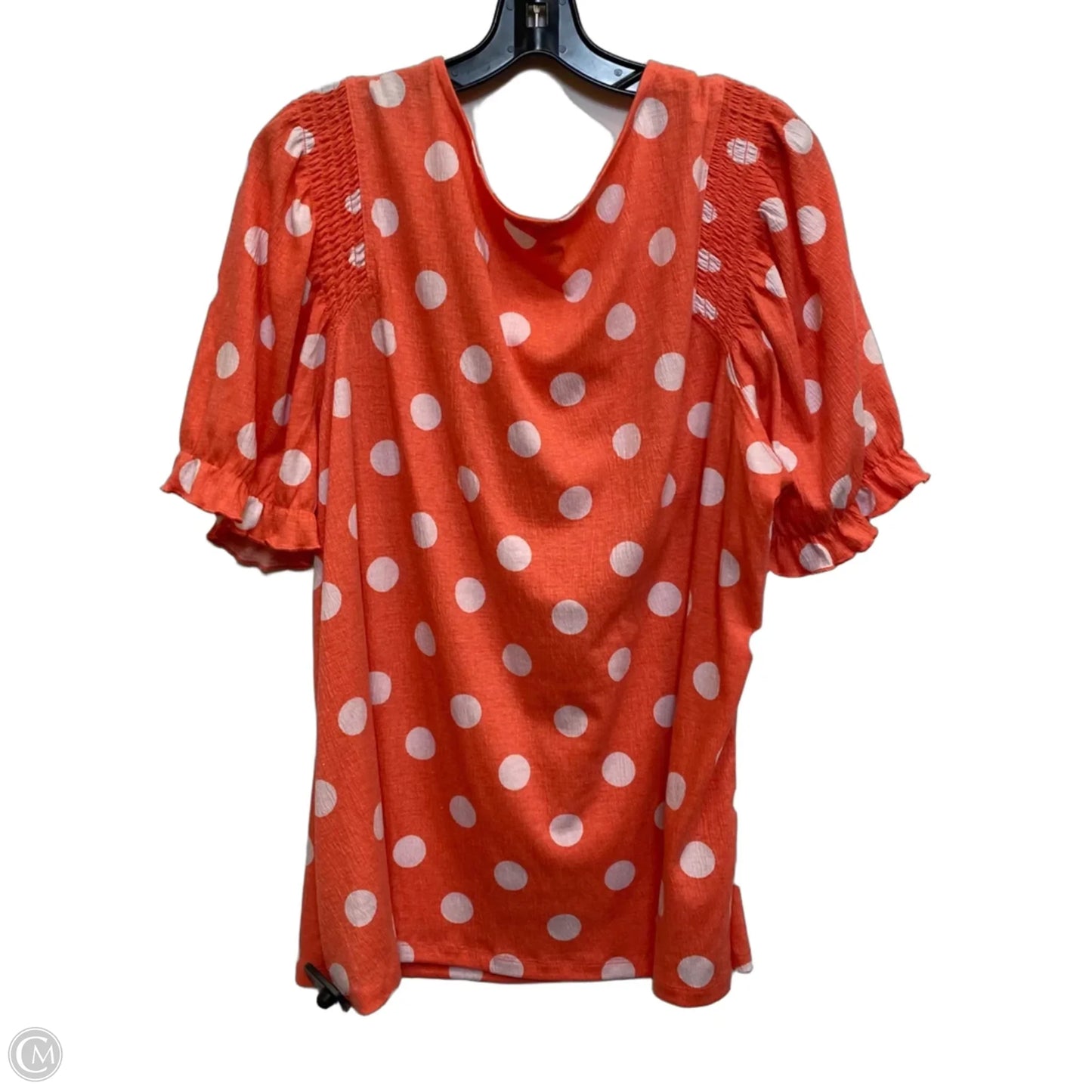 Top Short Sleeve By Cato In Orange, Size: 3x