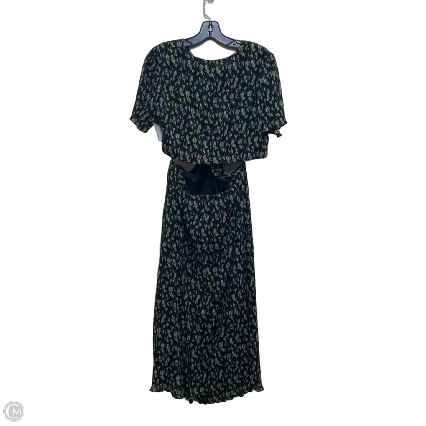 Dress Casual Maxi By Who What Wear In Black & Green, Size: Xl
