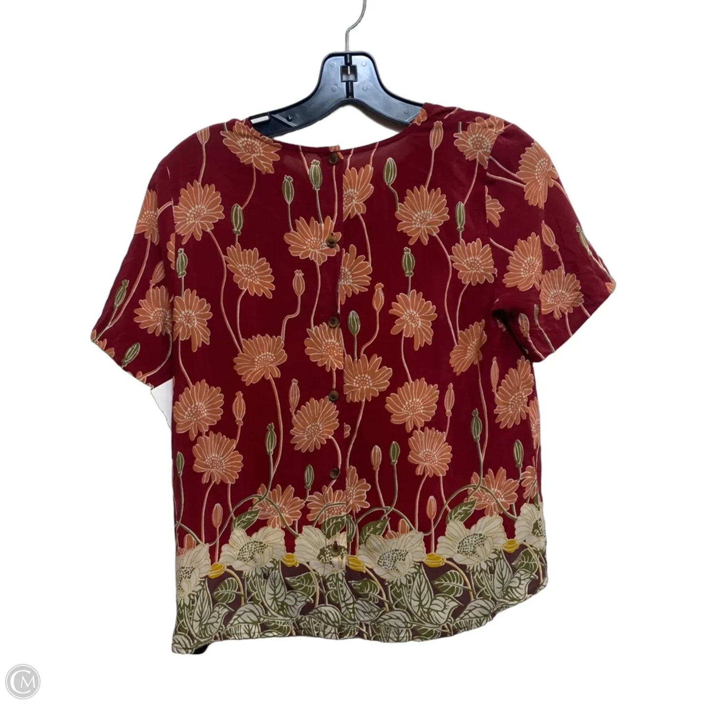 Top Short Sleeve By Madewell In Red, Size: Xs