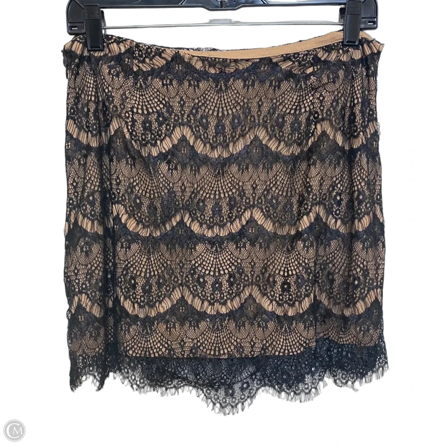 Skirt Mini & Short By Free People In Black & Tan, Size: S