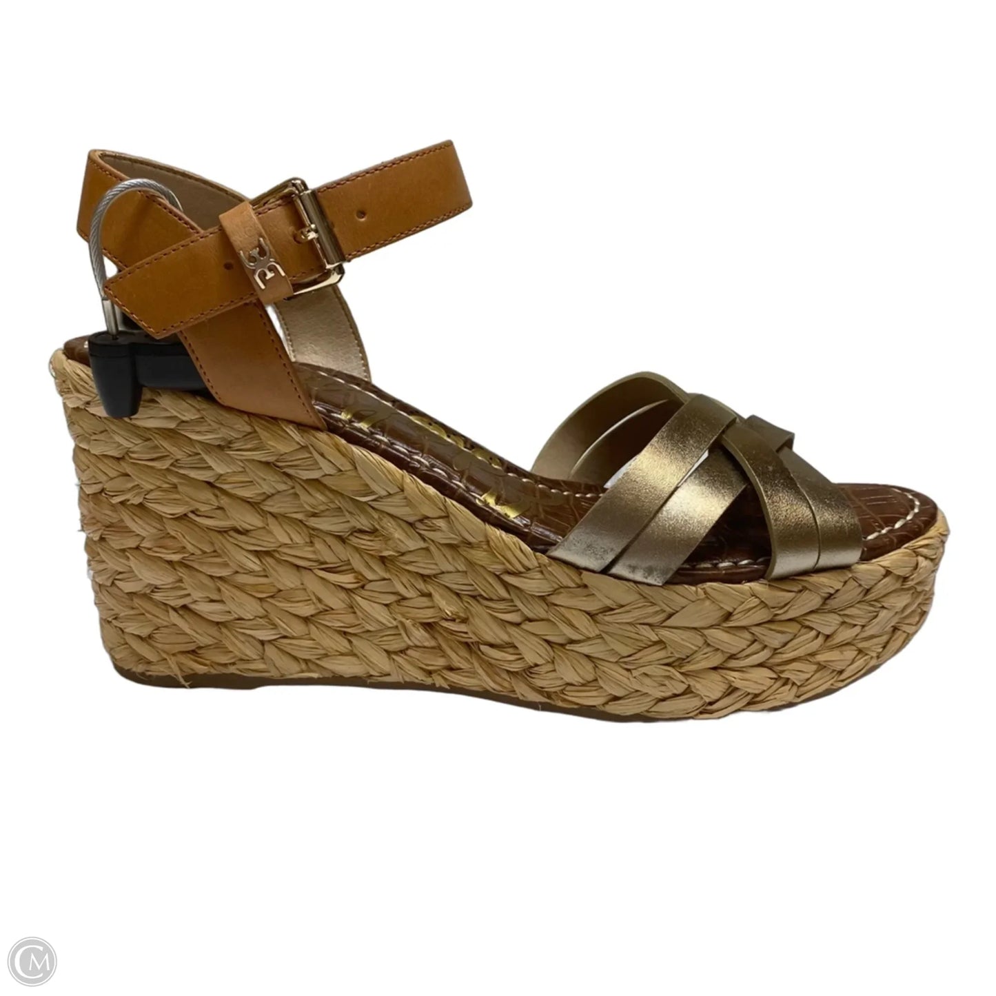 Shoes Heels Wedge By Sam Edelman In Gold, Size: 9.5