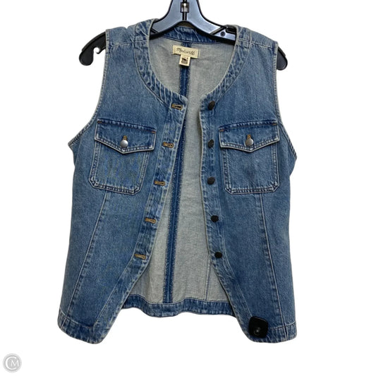 Vest Other By Madewell In Blue Denim, Size: M