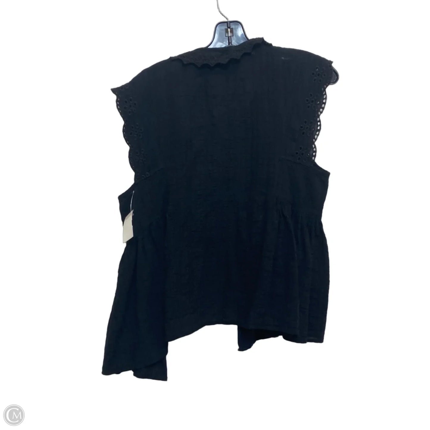 Top Sleeveless By Max Studio In Black, Size: L