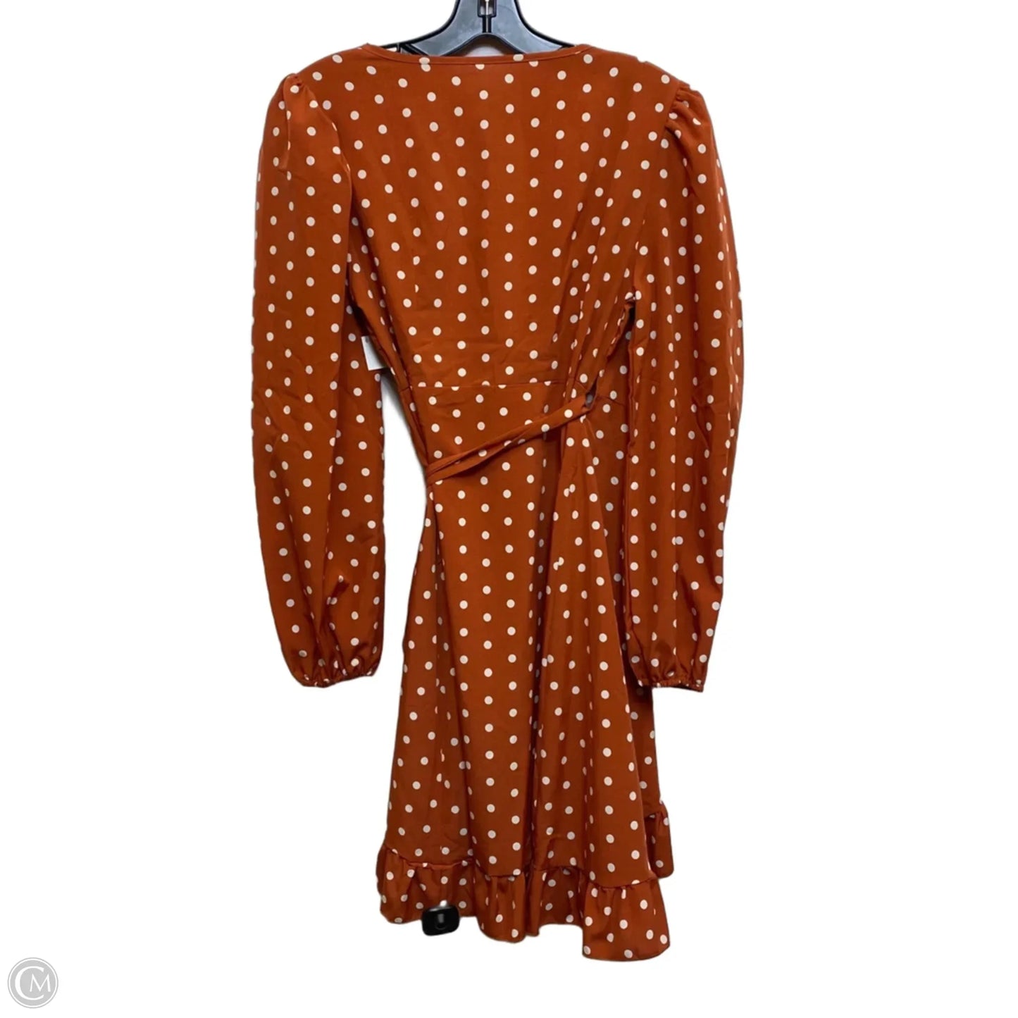 Dress Casual Short By Shein In Brown & Cream, Size: S