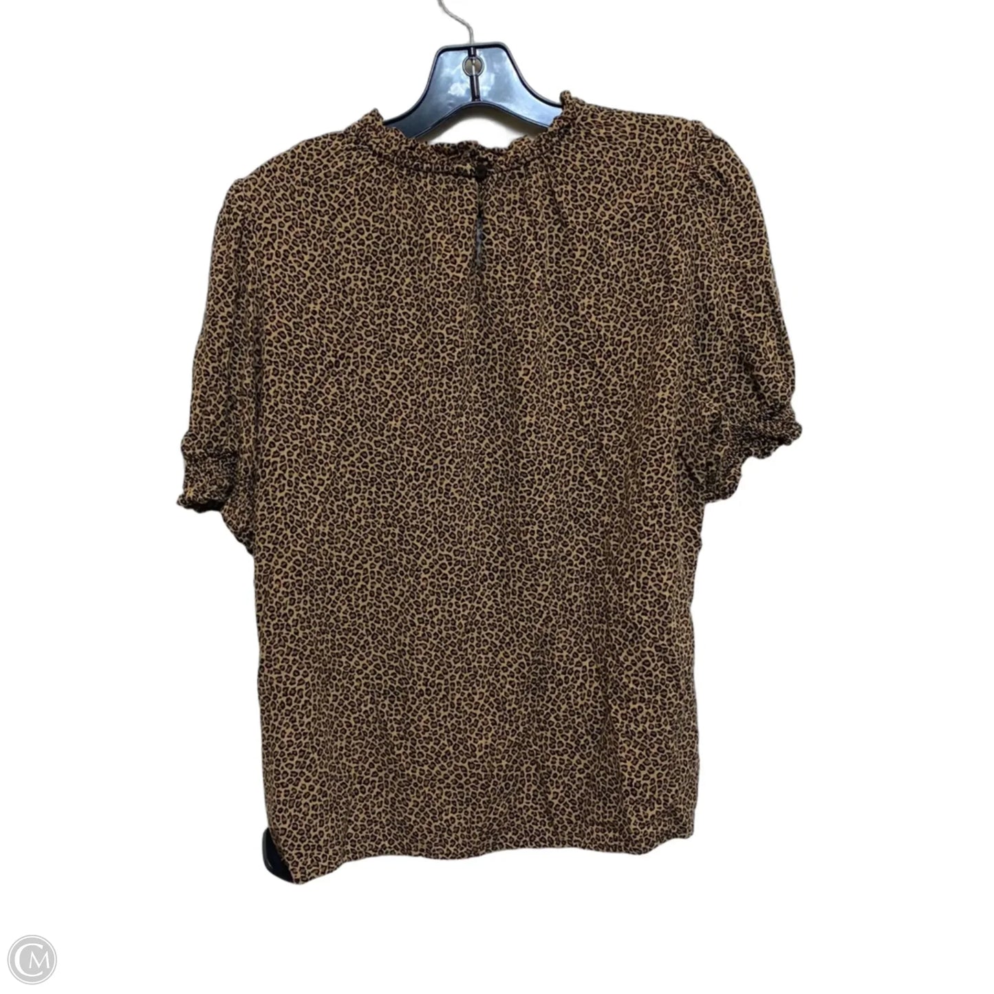 Top Short Sleeve By Amazon Essentials In Animal Print, Size: L