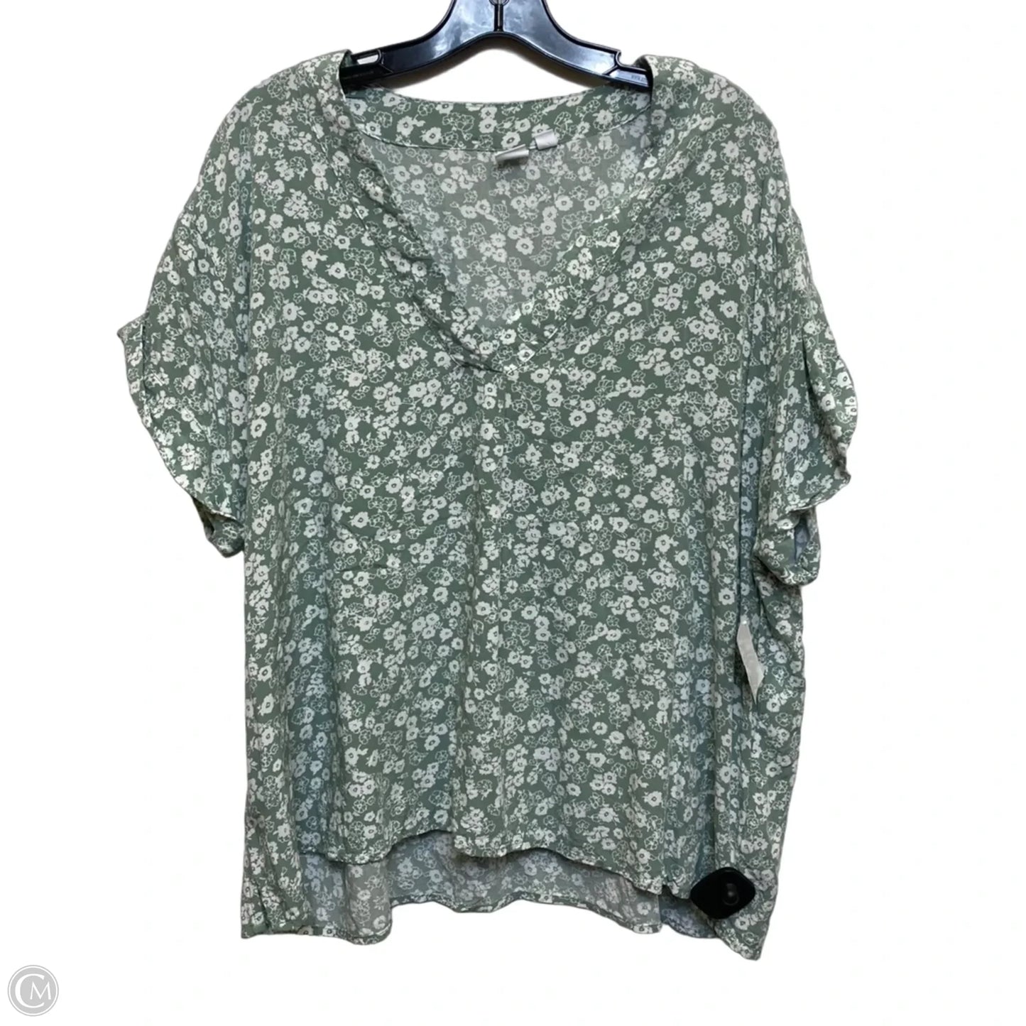 Top Short Sleeve By Gap In Green, Size: Xxl