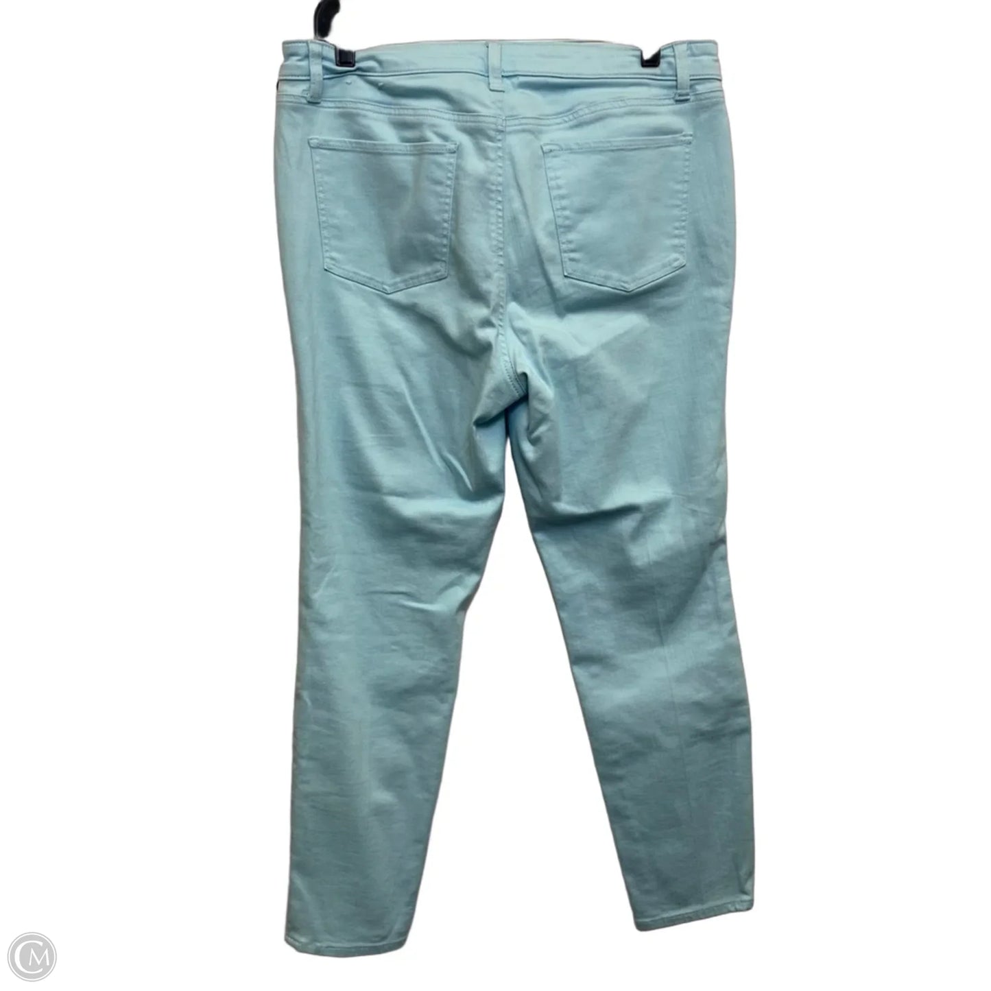 Jeans Skinny By Talbots In Green Denim, Size: 12p