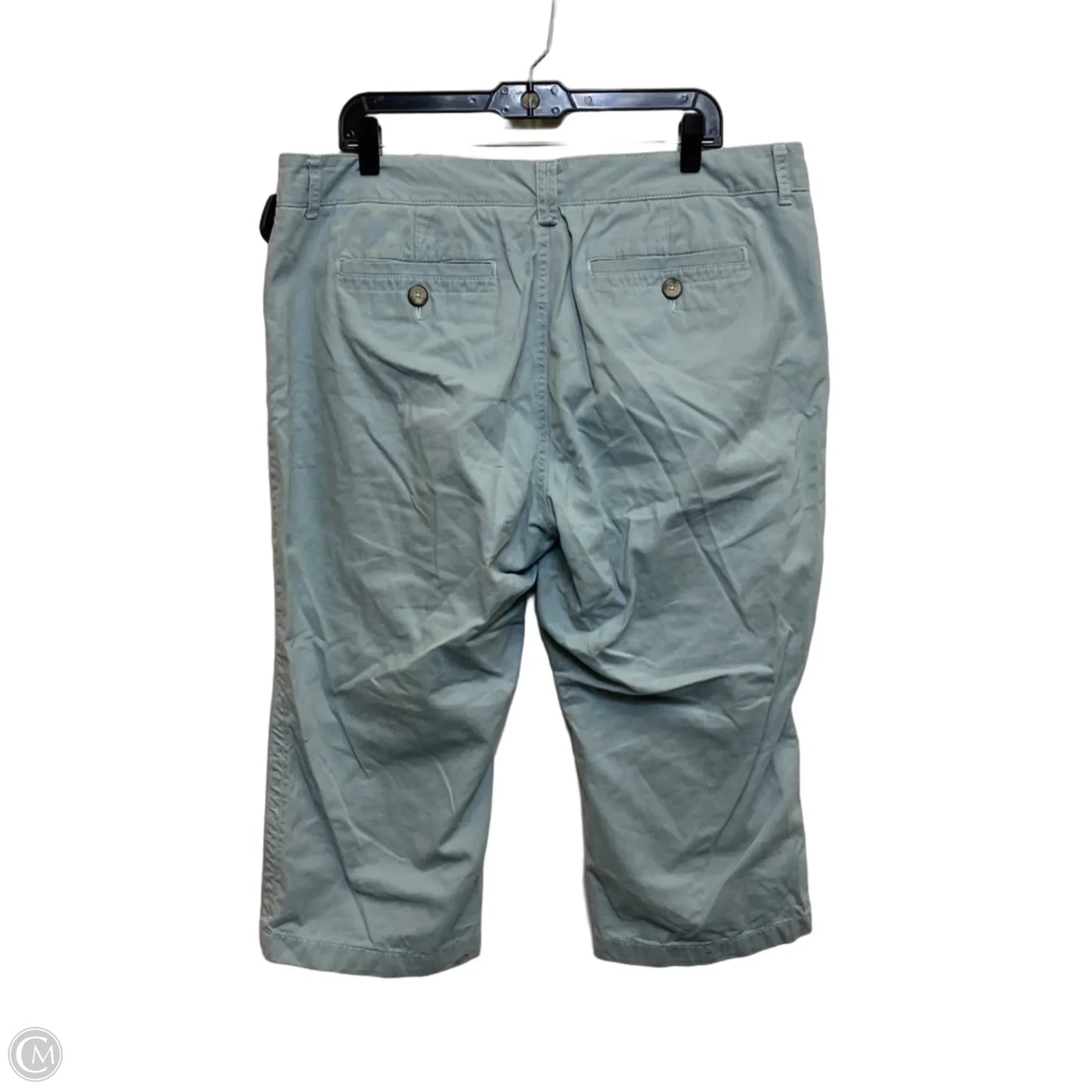 Pants Cropped By Eddie Bauer In Blue, Size: 18