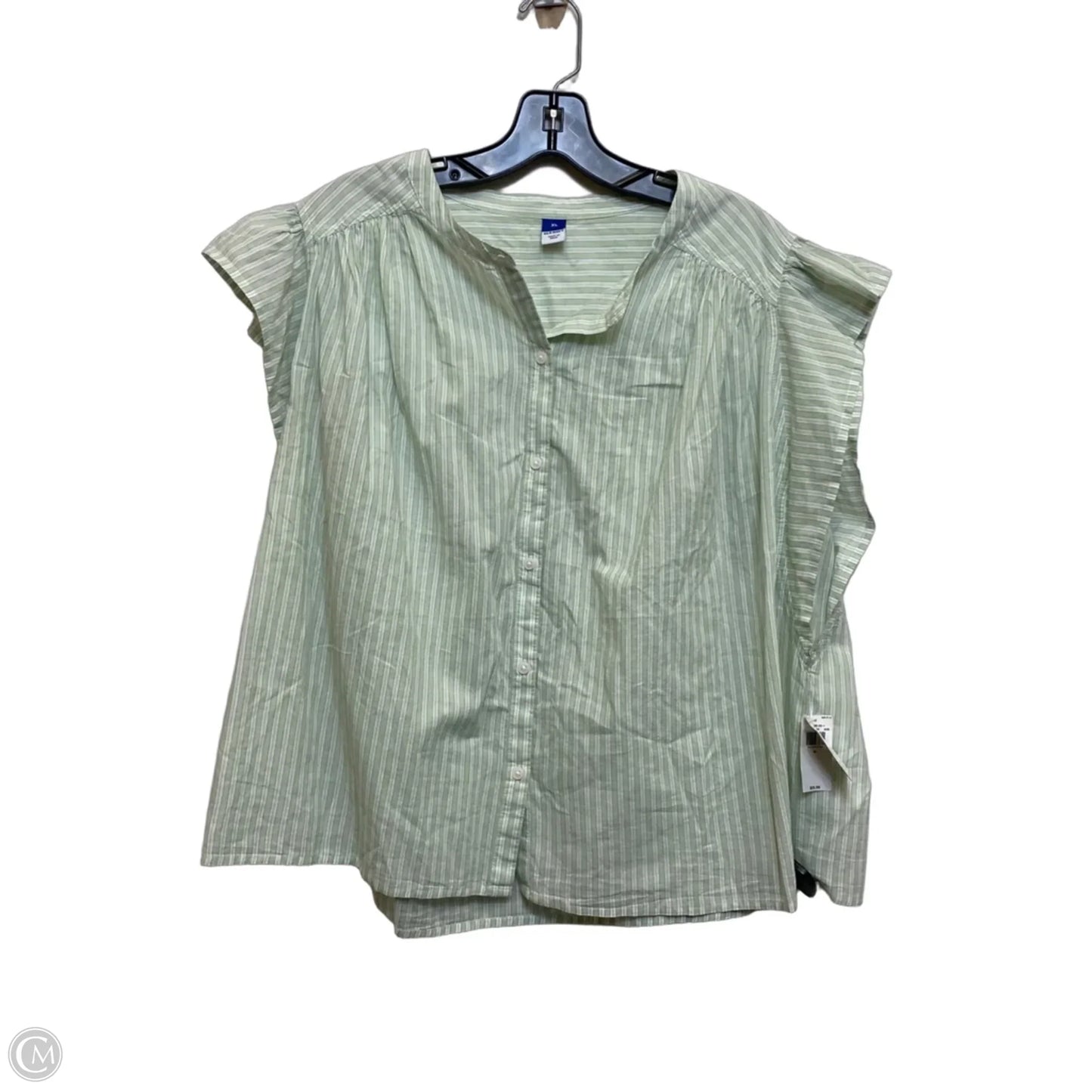 Top Short Sleeve By Old Navy In Green, Size: Xl