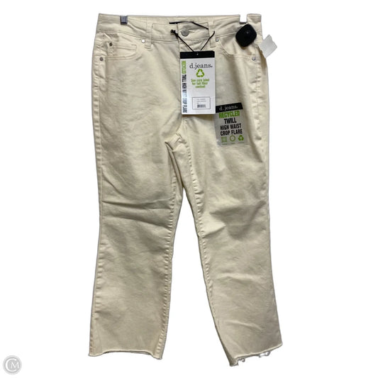 Jeans Boot Cut By D Jeans In Cream Denim, Size: 6