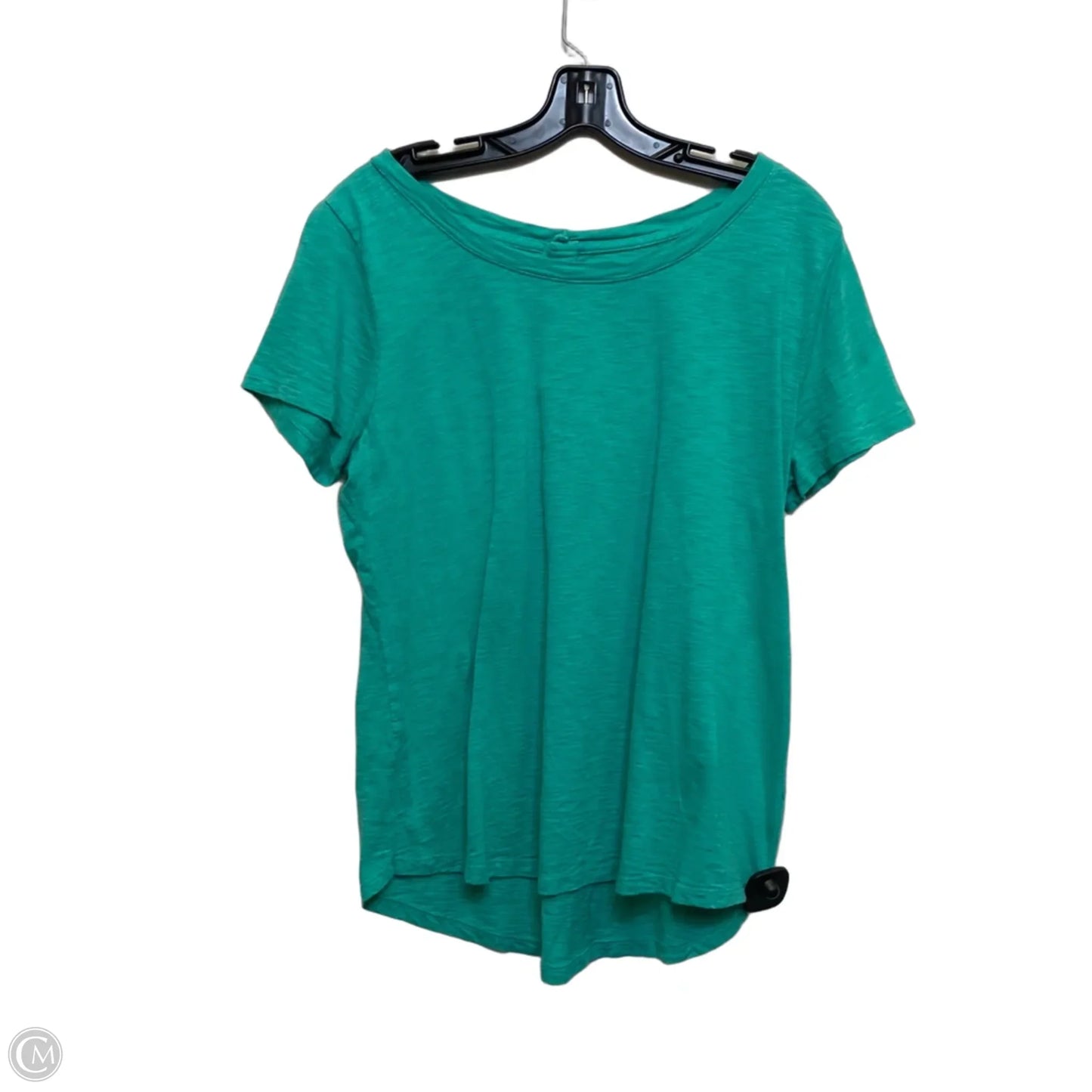 Top Short Sleeve Basic By Talbots In Green, Size: L