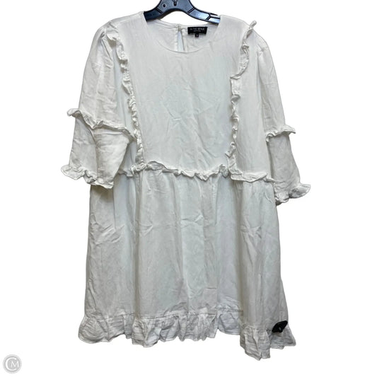 Dress Casual Short By In The Style In White, Size: 2x