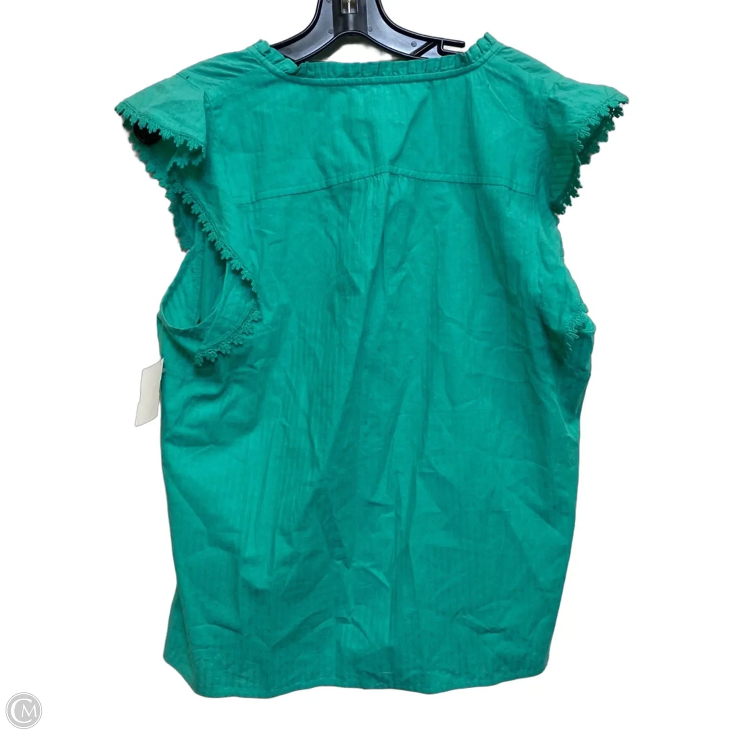 Top Sleeveless By J. Crew In Green, Size: M