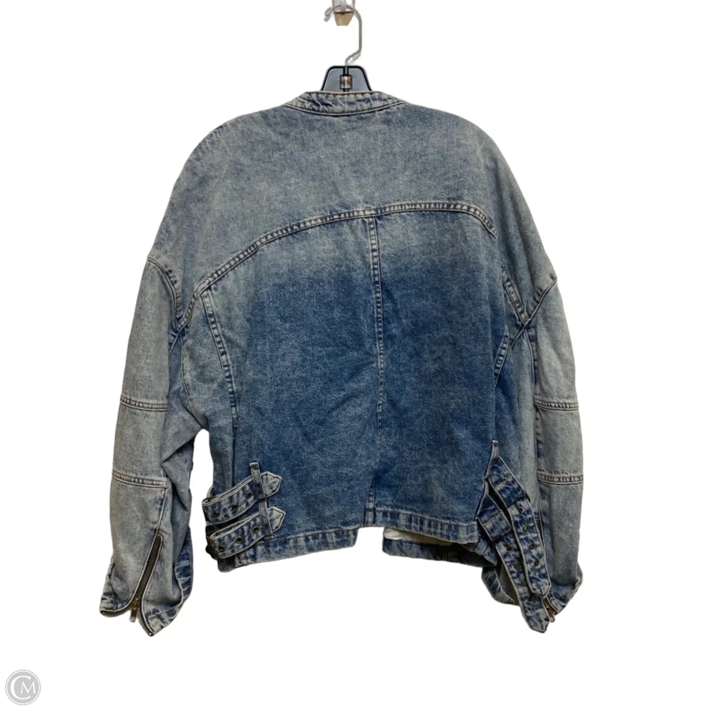 Jacket Denim By We The Free In Leopard Print, Size: L