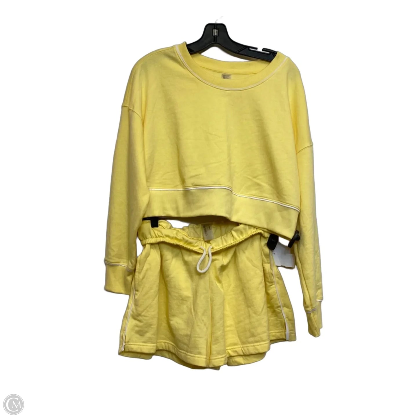 Shorts Set By Urben Rebel In Yellow, Size: L