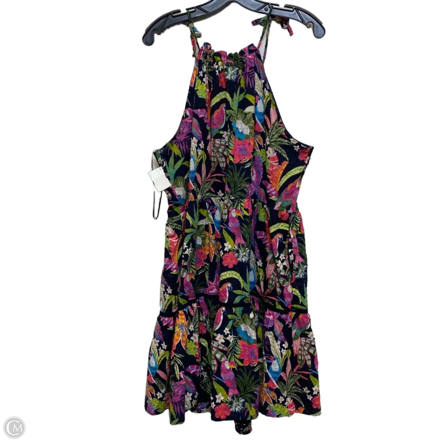 Dress Casual Short By Crown And Ivy In Blue & Pink, Size: Xl