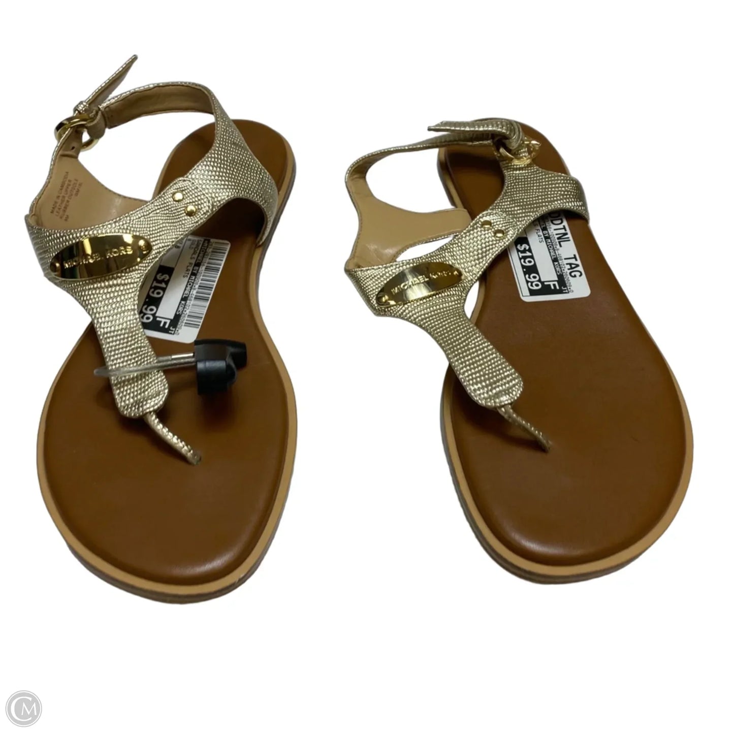 Sandals Flats By Michael By Michael Kors In Gold, Size: 8