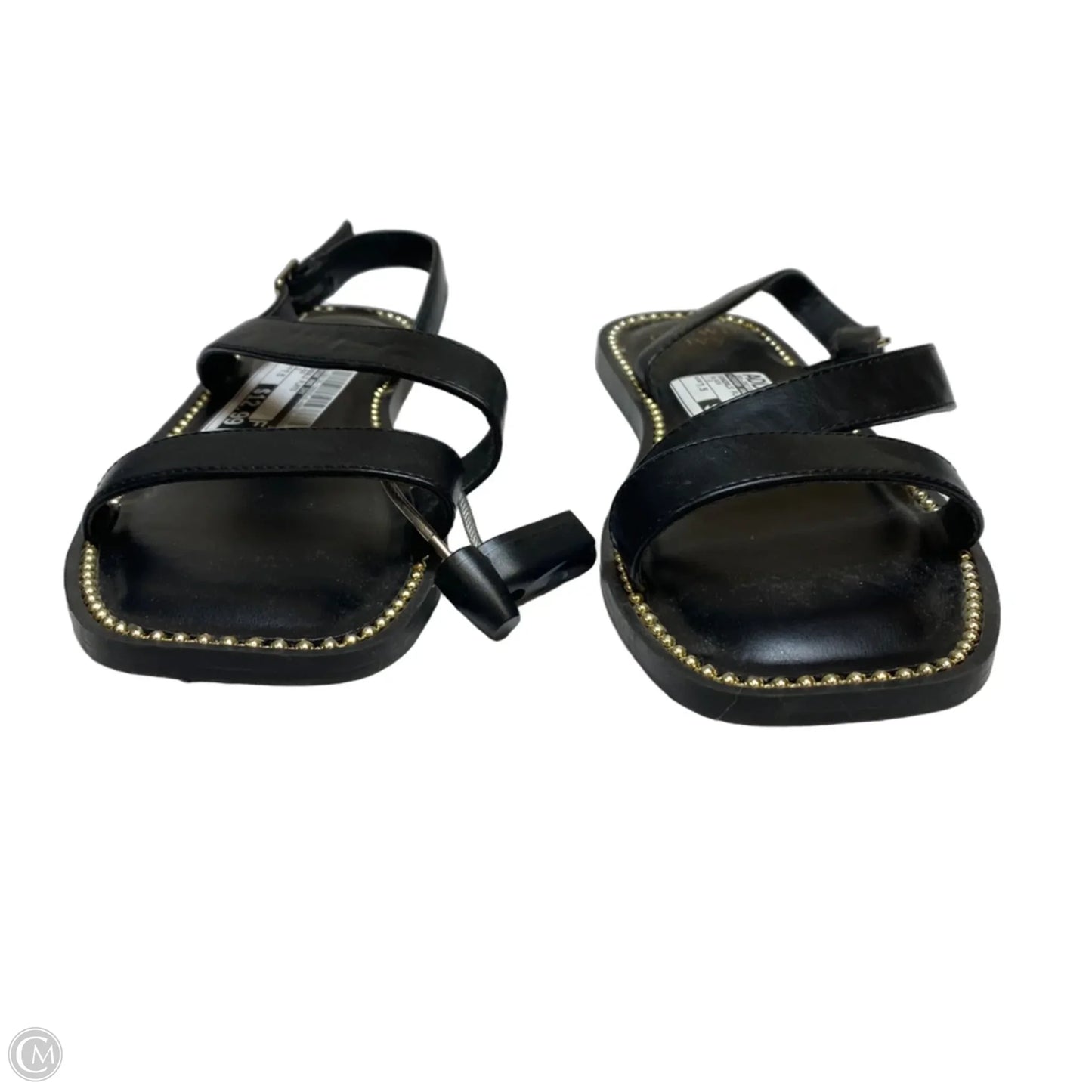 Sandals Flats By Crown And Ivy In Black, Size: 7.5