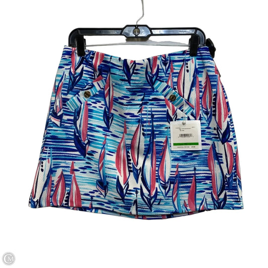 Athletic Skort By Pappagallo In Blue & Pink, Size: L