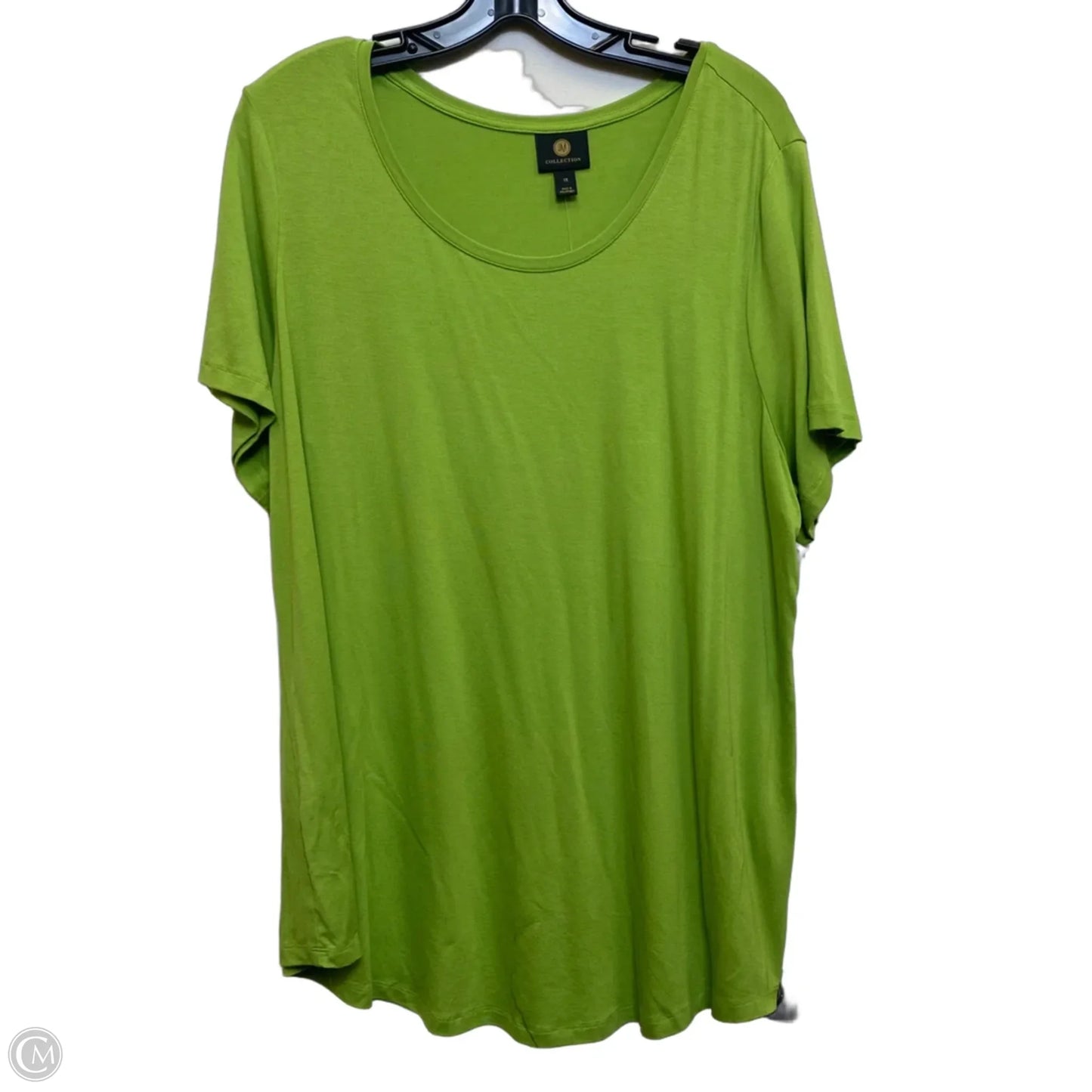 Top Short Sleeve By Jm Collections In Green, Size: 1x