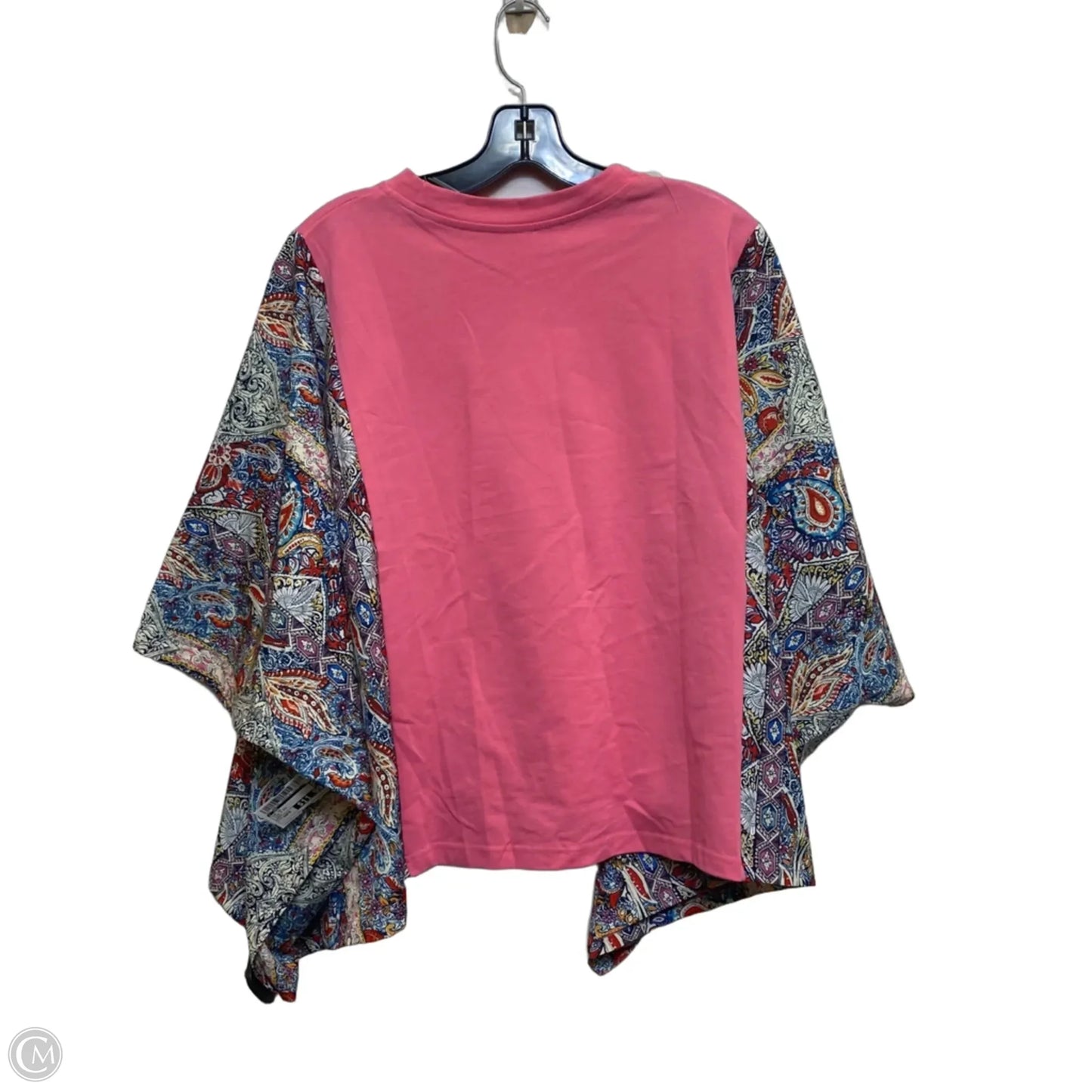 Top Short Sleeve By Cmc In Pink & Red, Size: Osfm