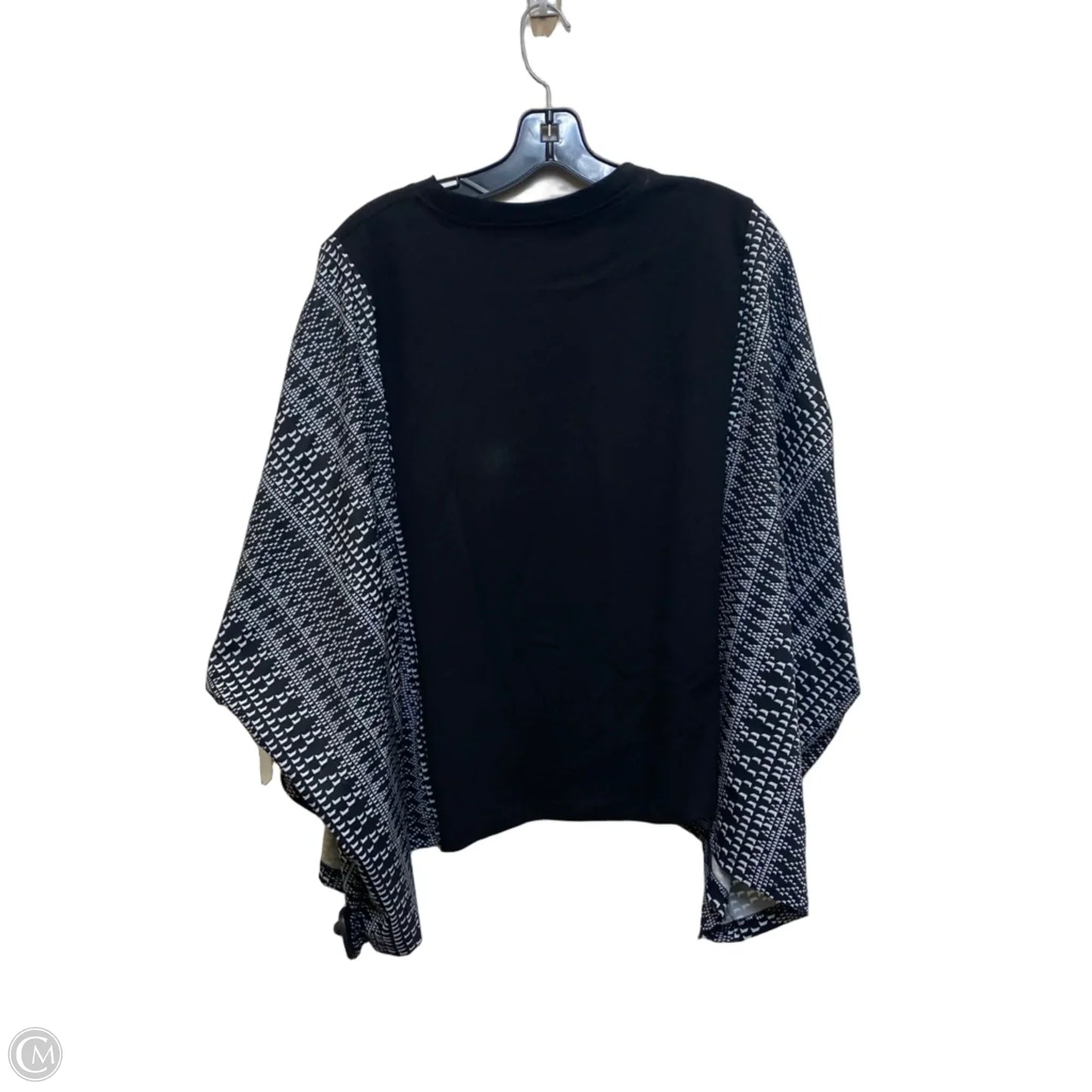 Top Short Sleeve By Cmc In Black & White, Size: Osfm